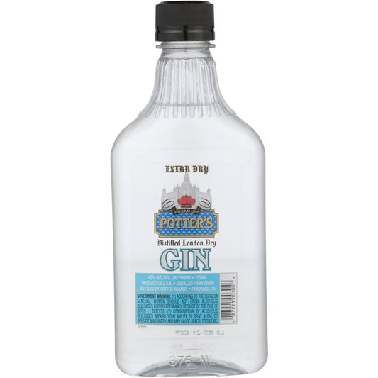 Potter's London Dry Gin 80 - 375ML - Front