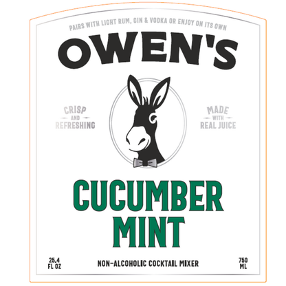 Owen's Craft Mixers Cucumber Mint - 750ML - Front Label