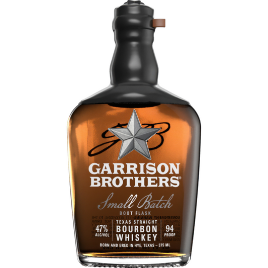 Garrison Brothers Straight Bourbon Small Batch Boot Flask 94 - 375ML - Front