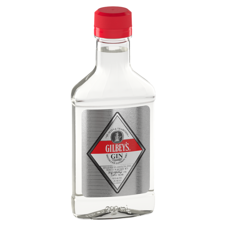 Gilbey's London Dry Gin 80 - 200ML - Front Label