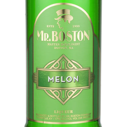Mr. Boston Melon Liqueur 34 - 1.0L - Front Label
