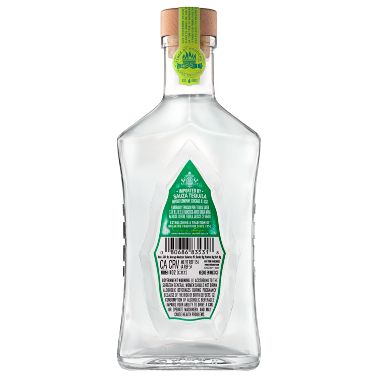 Hornitos Tequila Plata 80 - 375ML - Back