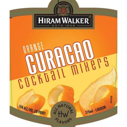 Hiram Walker Curacao Orange 30 - 1.0L - Front Label