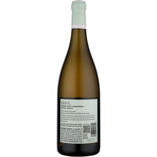 Ersol Chardonnay Sonoma Coast 2022 - 750ML - Back