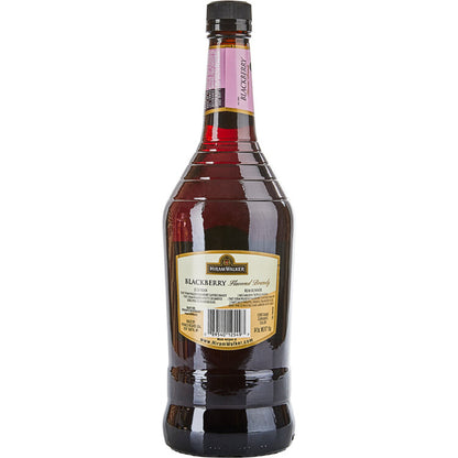 Hiram Walker Blackberry Flavored Brandy 70 - 1.0L - Back