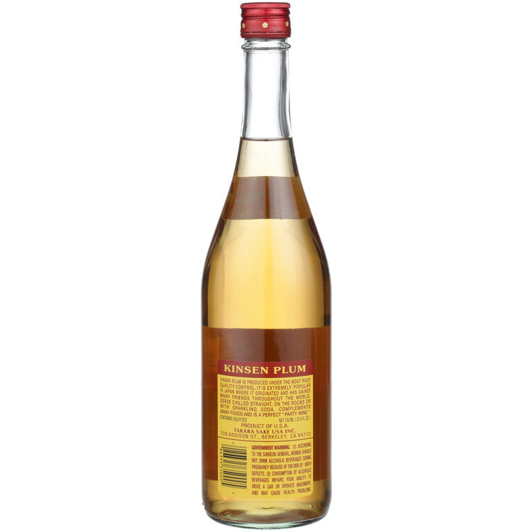 Kinsen Plum Wine - 750ML - Back