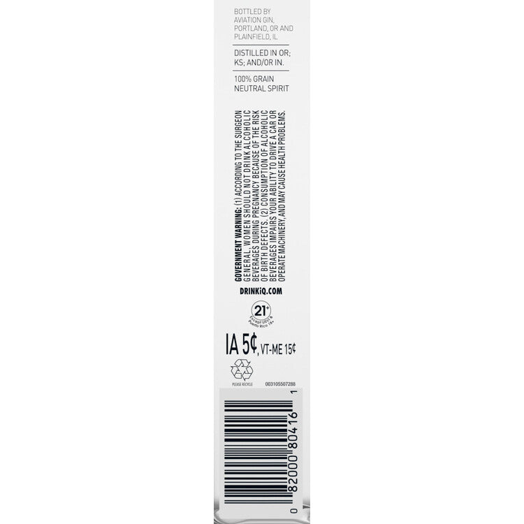 Aviation American Gin Batch Distilled 84 - 750ML