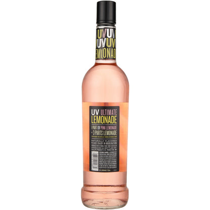 Uv Pink Lemonade Flavored Vodka 60 - 750ML - Back