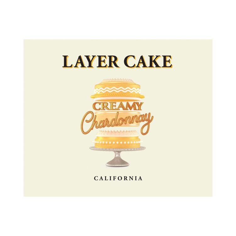 Layer Cake Chardonnay Creamy California - 750ML - Front Label