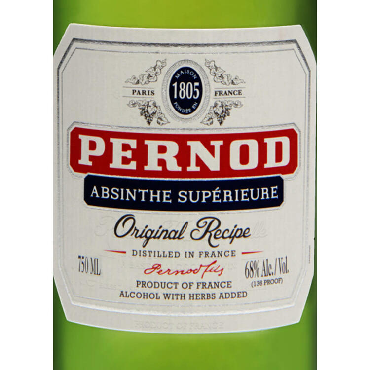 Pernod Absinthe Superieur The Original Recipe 136 - 750ML - Front Label