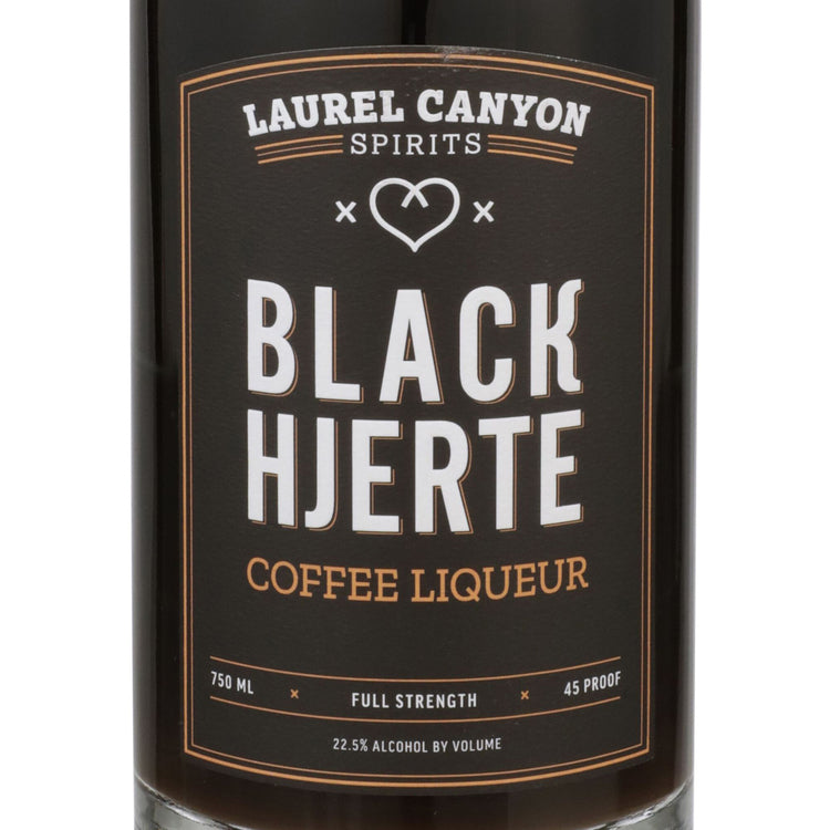 Black Hjerte Coffee Liqueur 45 - 750ML - Front Label