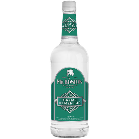 Mr. Boston Creme De Menthe White 30 - 1.0L - Front