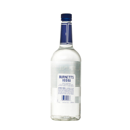 Burnett's Vodka Superior Smoothness 80 - 1.0L - Back