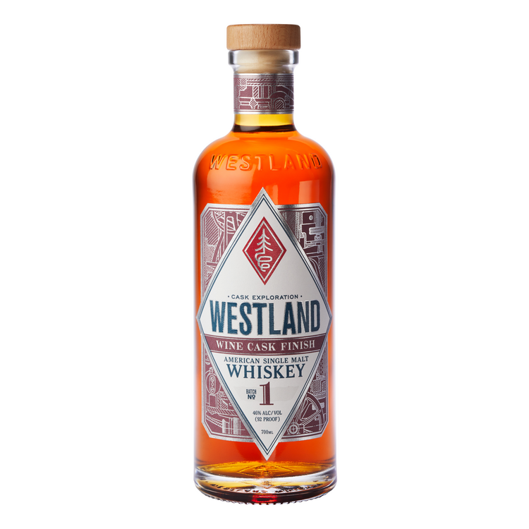 Westland American Single Malt Whiskey Wine Cask Batch No 1 92 - 700ML - Front