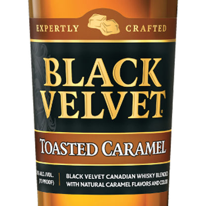 Black Velvet Toasted Caramel Flavored Whisky 70 - 1.75L - Front Label