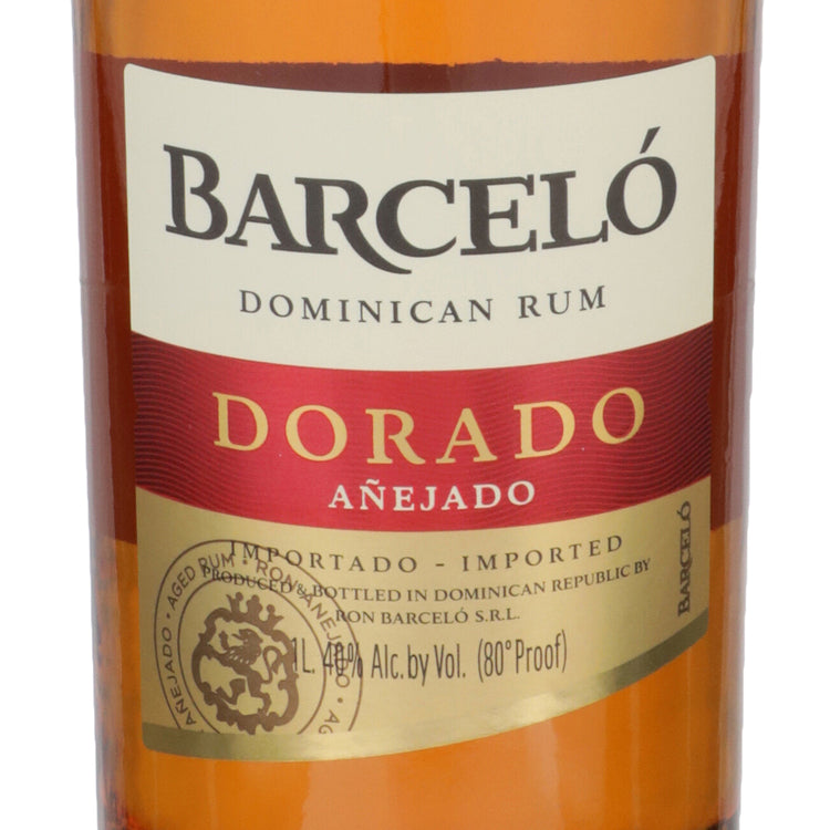 Ron Barcelo Aged Rum Dorado Anejado 80 - 1.0L - Front Label