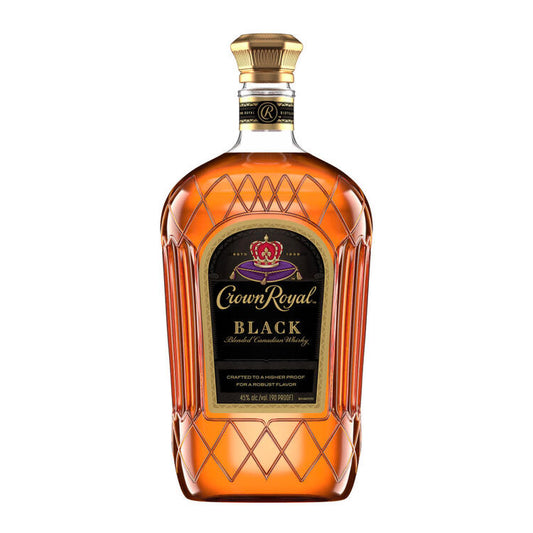 Crown Royal Canadian Whisky Black 90 - 1.75L - Front