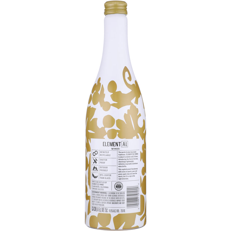 Element Al Wines Chardonnay California 2022 - 750ML - Back