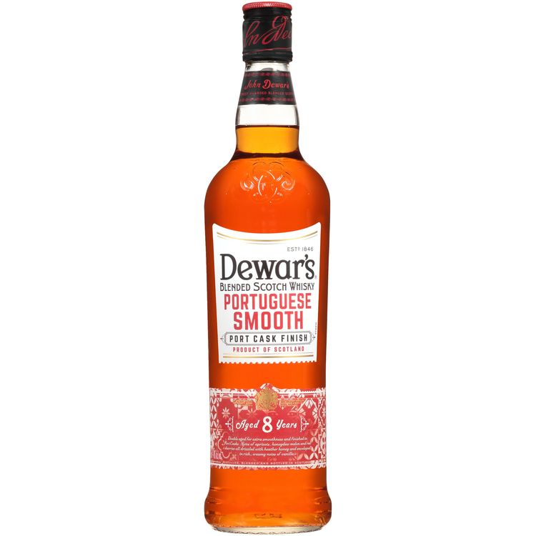 Dewar's Blended Scotch Portuguese Smooth 8 Yr 80 - 750ML - Front