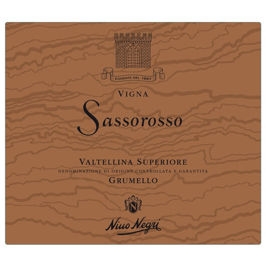 Nino Negri Valtellina Superiore Grumello Sassorosso 2020 - 750ML - Front Label