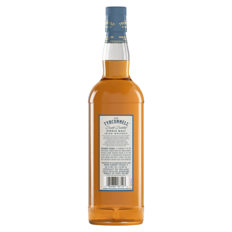 The Tyrconnell Single Malt Irish Whiskey Sherry Cask Finish 10 Yr 92 - 750ML - Back
