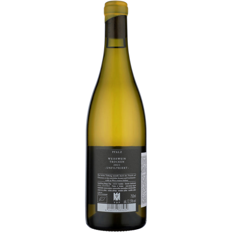 Rings Kalk & Stein Trocken Pfalz 2021 - 750ML - Back
