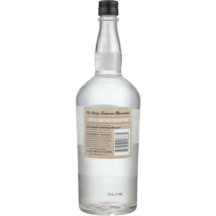 Ole Smoky White Lightnin' Moonshine 100 - 1.0L - Back