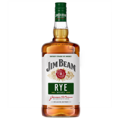 Jim Beam Straight Rye Whiskey 80 - 1.75L - Front