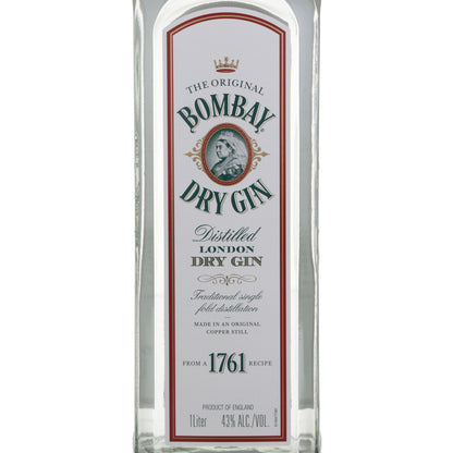 Bombay London Dry Gin 86 - 1.0L
