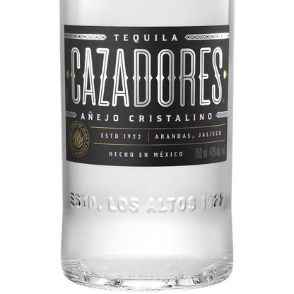 Cazadores Tequila Anejo Cristalino 80 - 750ML - Front Label