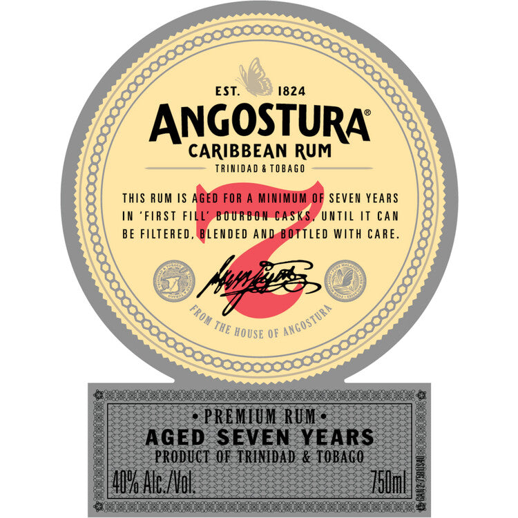 Angostura Aged Rum 7 Yr 80 - 750ML - Front Label