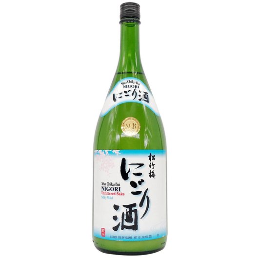 Sho Chiku Bai Junmai Nigori Sake - 1.5L - Front