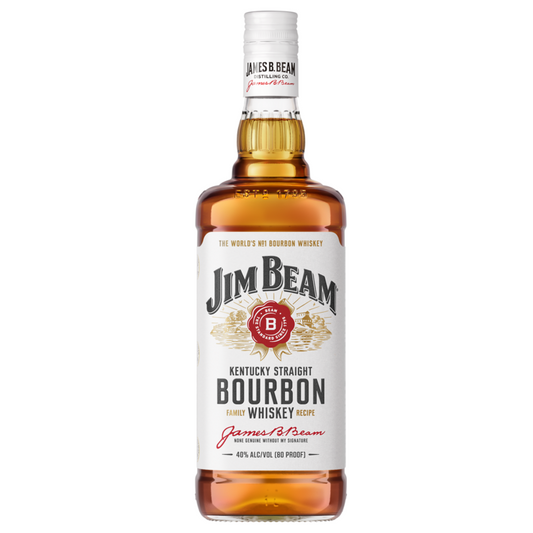 Jim Beam Straight Bourbon White Label 80 - 1.0L - Front