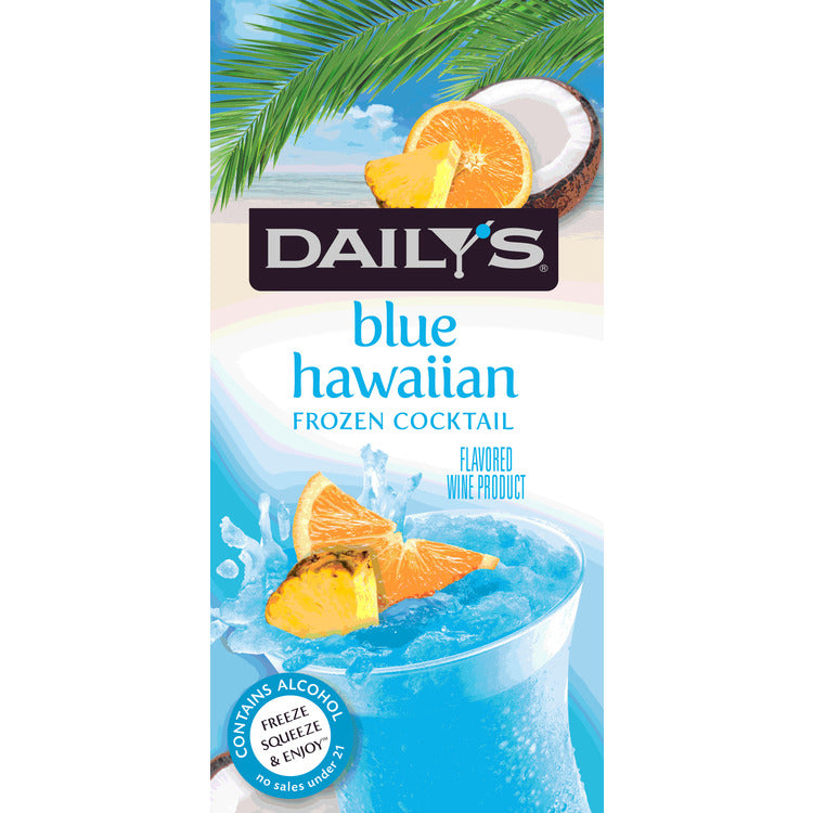 Daily'S Blue Hawaiian Wine Based Cocktail - 10 Z