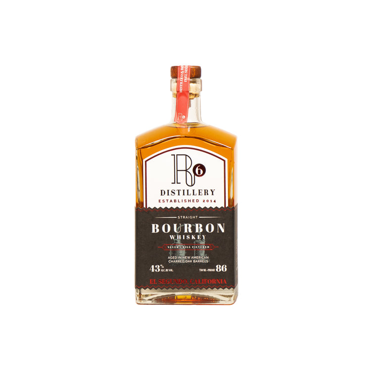 R6 Distillery Straight Bourbon Whiskey 86 - 750ML - Front