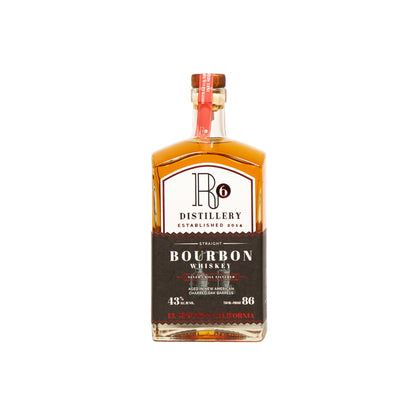 R6 Distillery Straight Bourbon Whiskey 86 - 750ML - Front