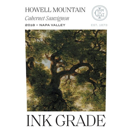 Ink Grade Cabernet Sauvignon Howell Mountain 2018 Wood Box - 750ML - Front Label