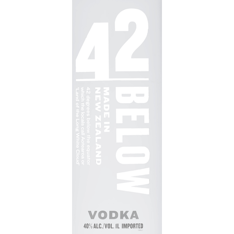 42 Below Vodka Pure 80 - 1.0L - Front Label