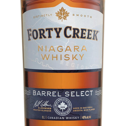 Forty Creek Canadian Whisky Barrel Select 80 - 1.0L - Front Label
