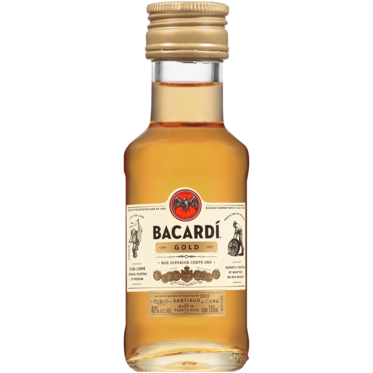 Bacardi Gold Rum Gold 80 - 100ML - Front