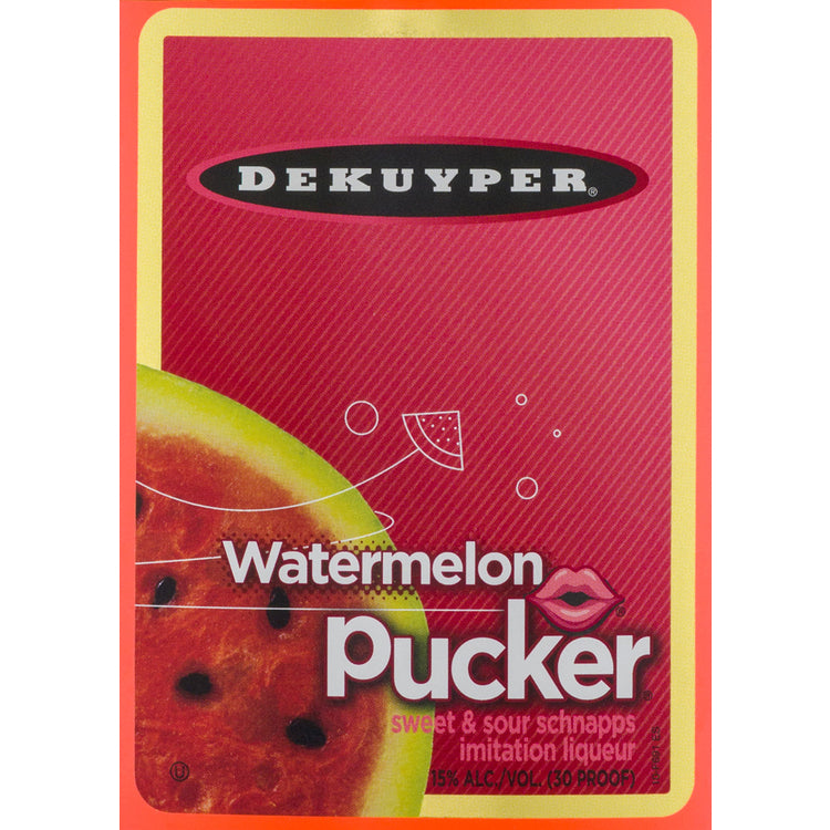 Dekuyper Sour Watermelon Schnapps Pucker 30 - 375ML