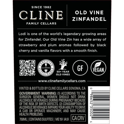 Cline Zinfandel Old Vine Lodi 2023 - 750ML