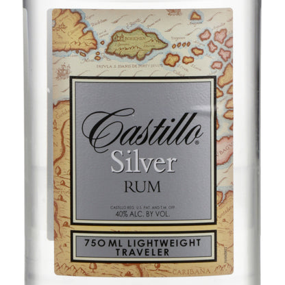 Castillo Silver Rum 80 - 750ML - Front Label