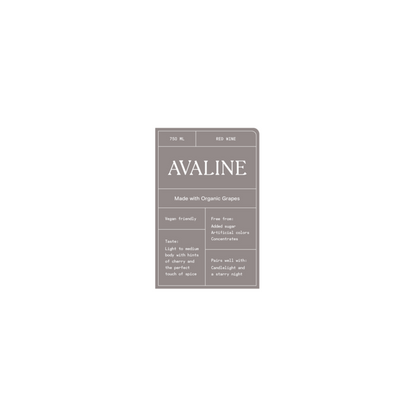Avaline Red Wine France Made With Organic Grapes - 750ML