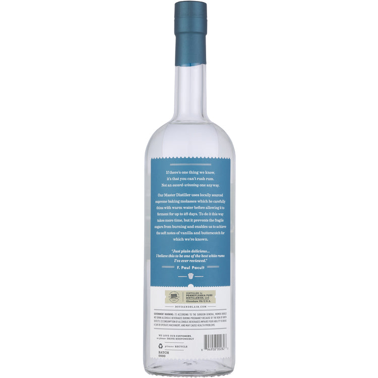 Boyd & Blair Light Rum Silver 80 - 1.0L