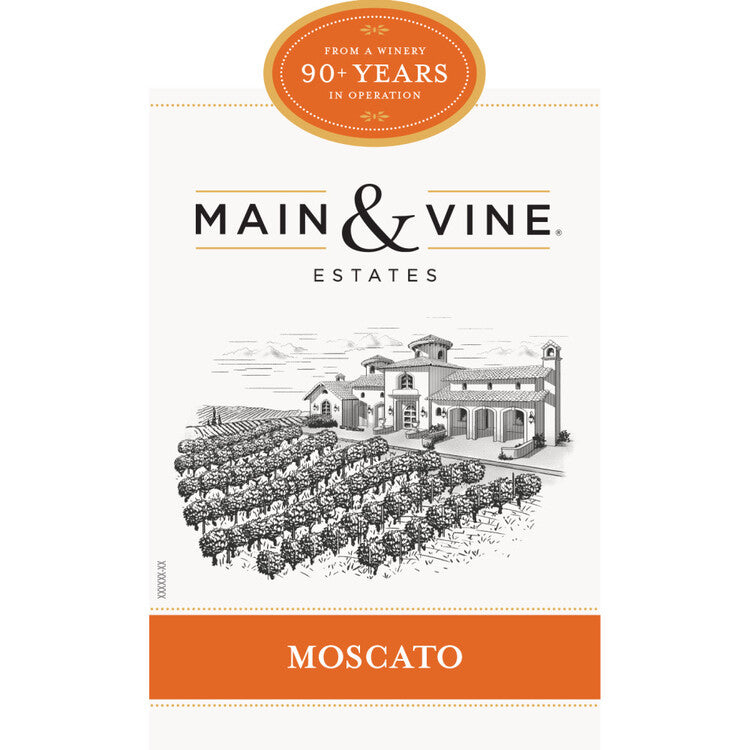 Beringer Main & Vine Moscato California - 750ML - Front Label