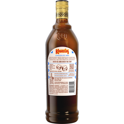 Kahlua Coffee Liqueur Chocolate Sips White 32 - 750ML - Back