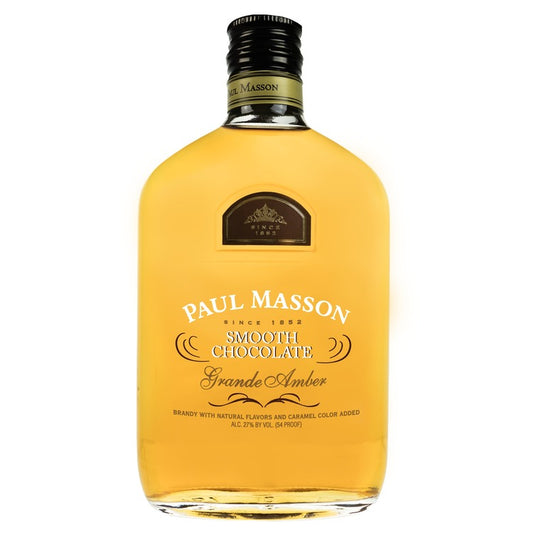 Paul Masson Smooth Chocolate Flavored Brandy Grande Amber 54 - 375ML - Front