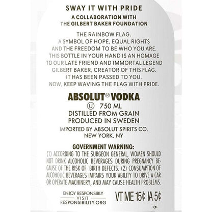 Absolut Vodka Colors Limited Edition 80 - 750ML
