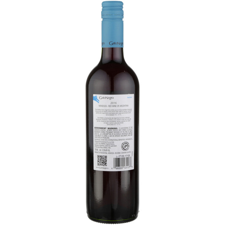 Gato Negro Malbec Mendoza - 750ML - Back